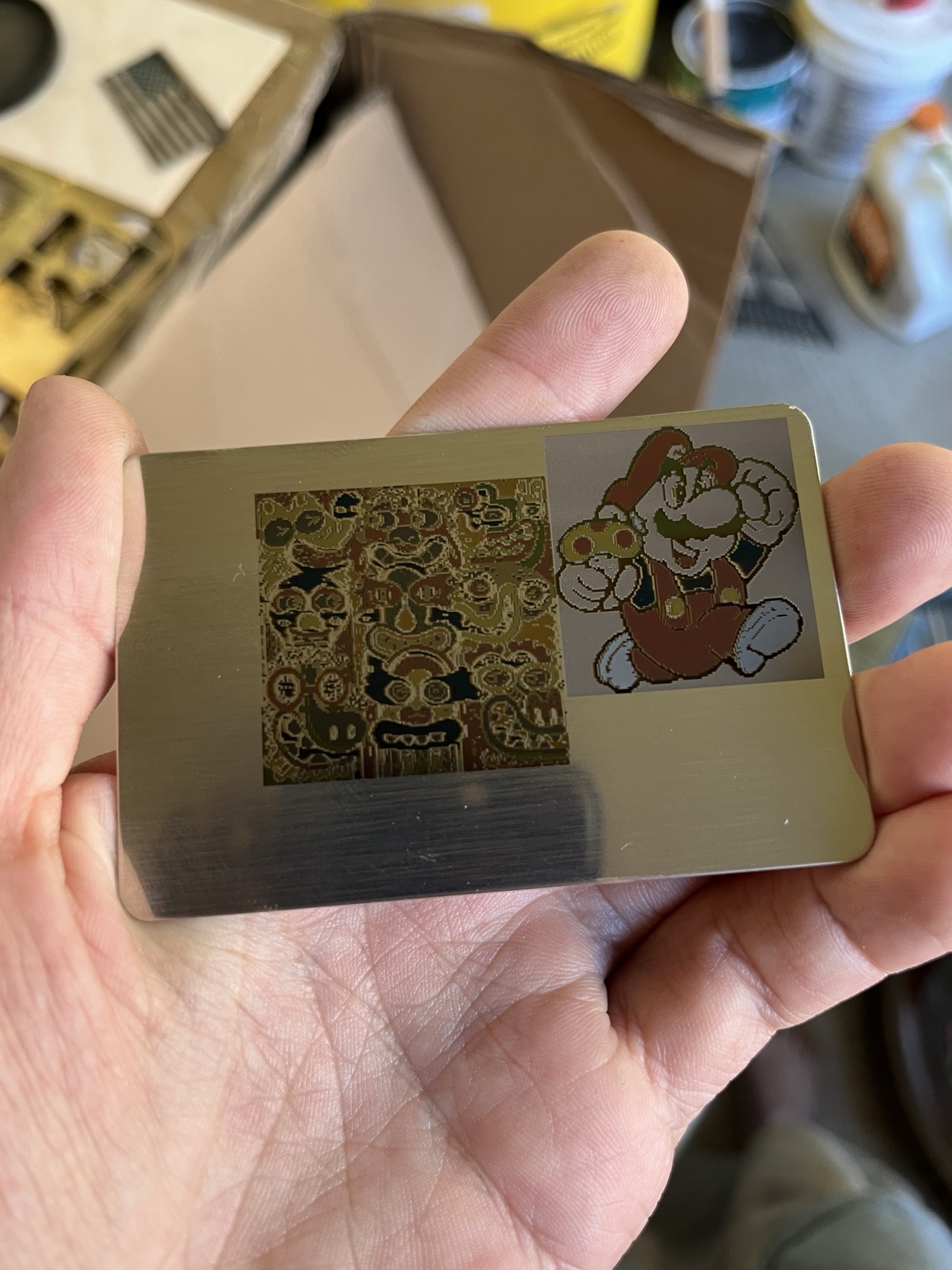 Early MOPA color engraving